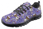 Coloranimal-Black-Casual-DailyShoes-for-Women-Girls-Running-Jogging-Sneakers-Comfortable-Breathable-Lightweight-Footwear-Kawaii-Cartoon-Nurse-Bear-Design-Shoes-0