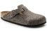 Birkenstock boston wool felt zuecos fieltro con hebilla marron 