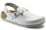 Birkenstock tokio natural leather zuecos de trabajo antideslizantes con correa blanco 