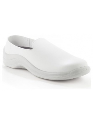 Zuecos blancos cerrados clearance