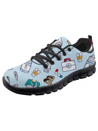 Nopersonality Nurse Pattern 4 - Zapatilla de enfermera 