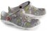 Schuzz globule liberty zuecos estampados goma eva gris multicolor 