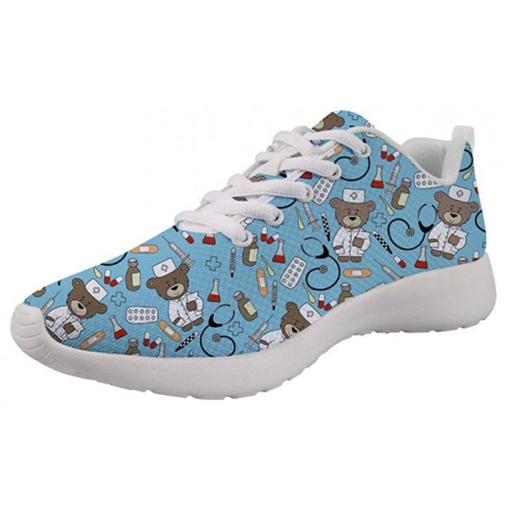 Showudesigns Bear Nurse Blue - Zapatilla de enfermera 