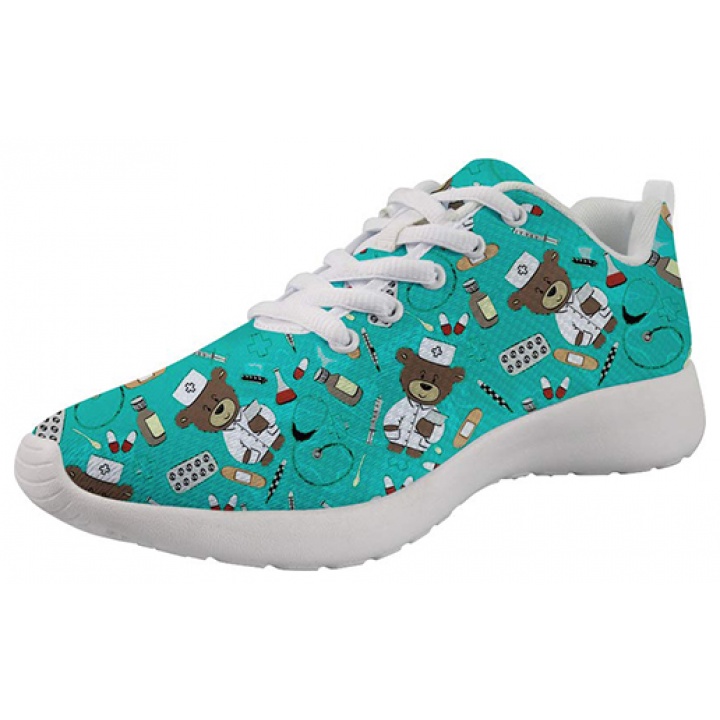 Showudesigns Bear Nurse Green - Zapatilla de enfermera 