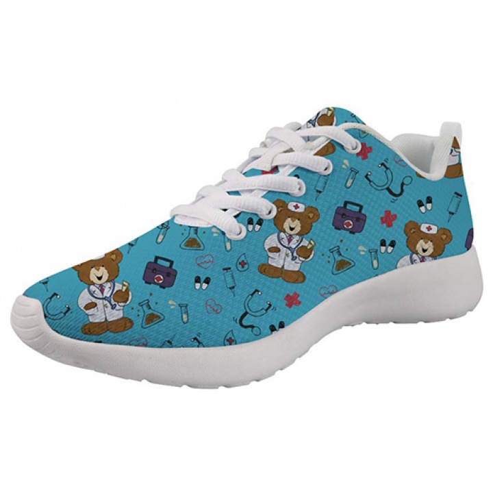 Showudesigns Nurse Bear turquoise - Zapatilla de enfermera 