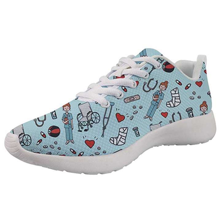 Showudesigns Nurse Print Blue - Zapatilla de enfermera 