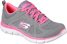 Skechers flex appeal 2 0 simplistic zapatillas deportivas con cordones gris rosa 