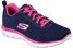 Skechers flex appeal 2 0 zapatillas deportivas con cordones navy rosa 