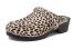 Zueco estampado falun leopardo gunnels blanco negro 