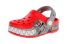 Zueco nino crocslights robo shark crocs rojo 