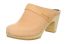 Zueco piel slip in Super high hasbeens beige 